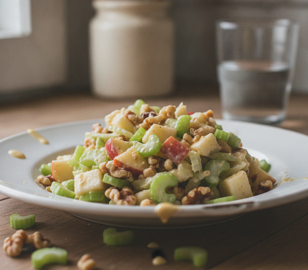 Computer-generated image of Apple,  Celery  and  Nut  Salad
