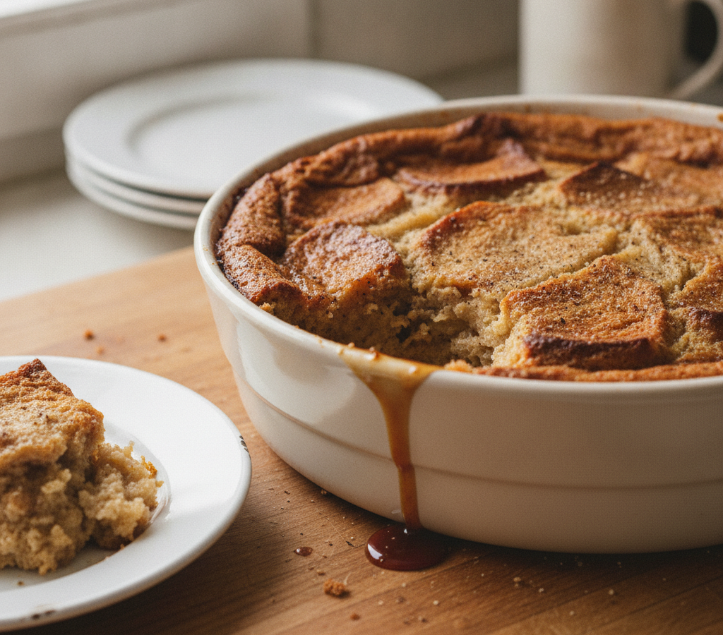 Computer-generated image of Caramel Bread  Pudding