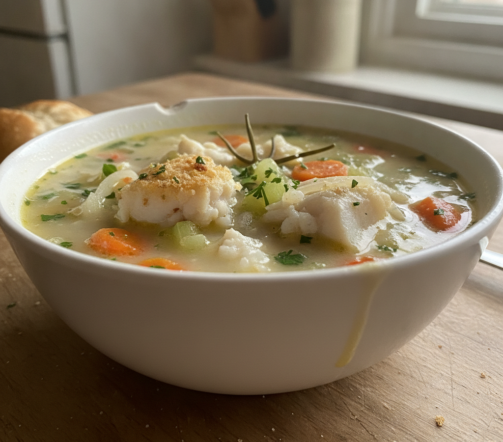 AI-generated image of Fish  Soup