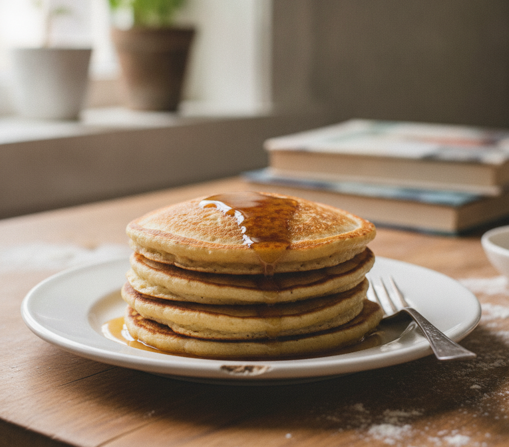 Computer-generated image of FLANNEL CAKES.