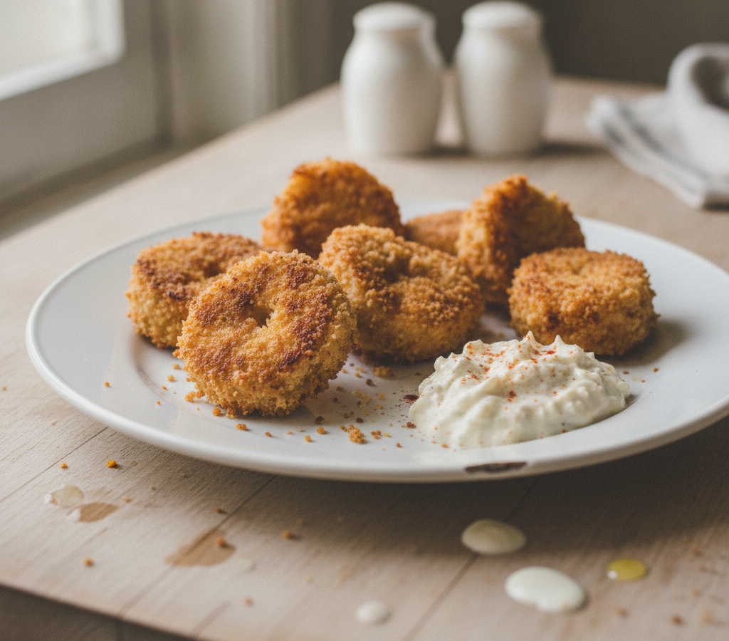 AI-generated image of Fried  Lobster  with  Horseradish  Sauce