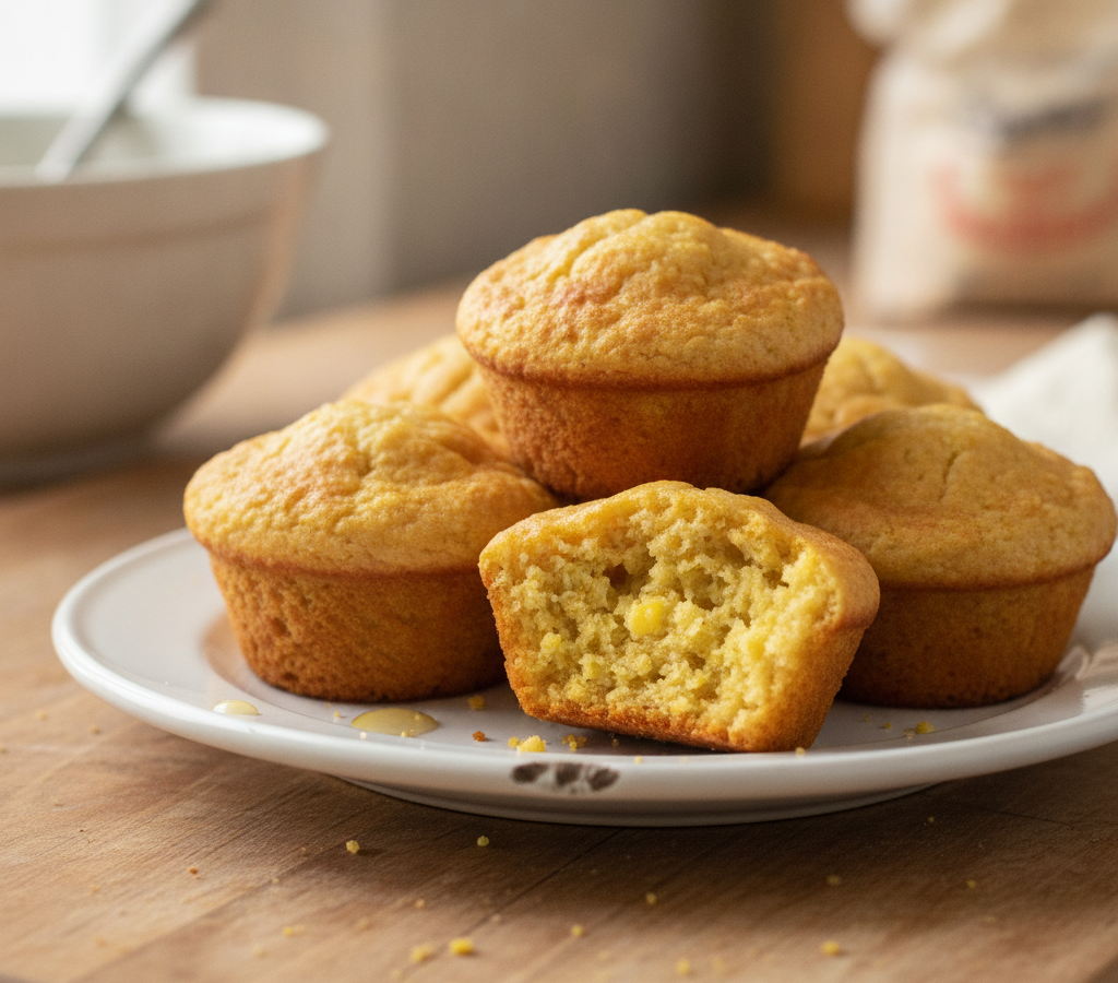 Computer-generated image of Golden  Corn  Muffins