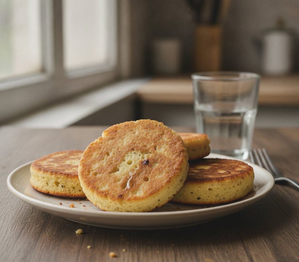Computer-generated image of INDIAN SPONGE BREAKFAST CAKES.