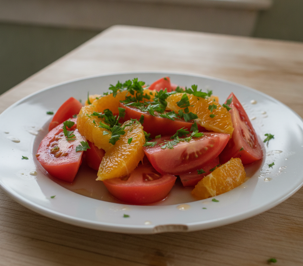 Computer-generated image of Orange  and  Tomato  Salad