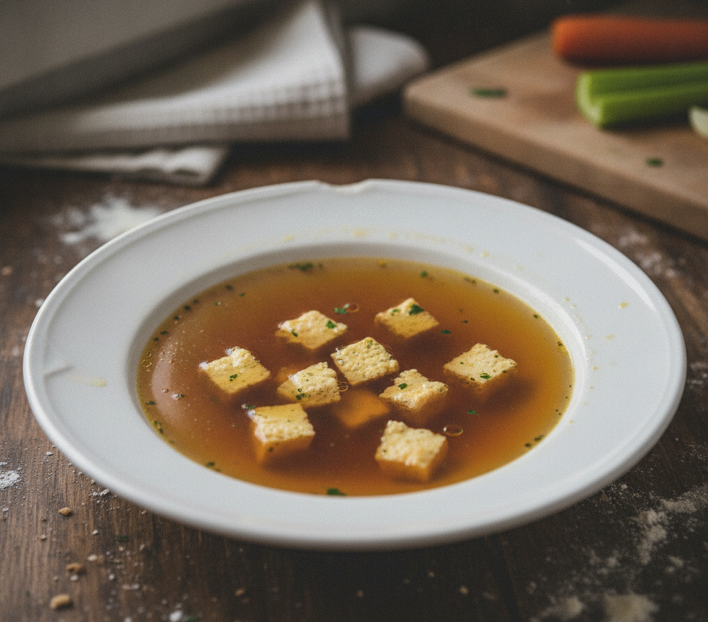 Computer-generated image of Soup Consomme Regale