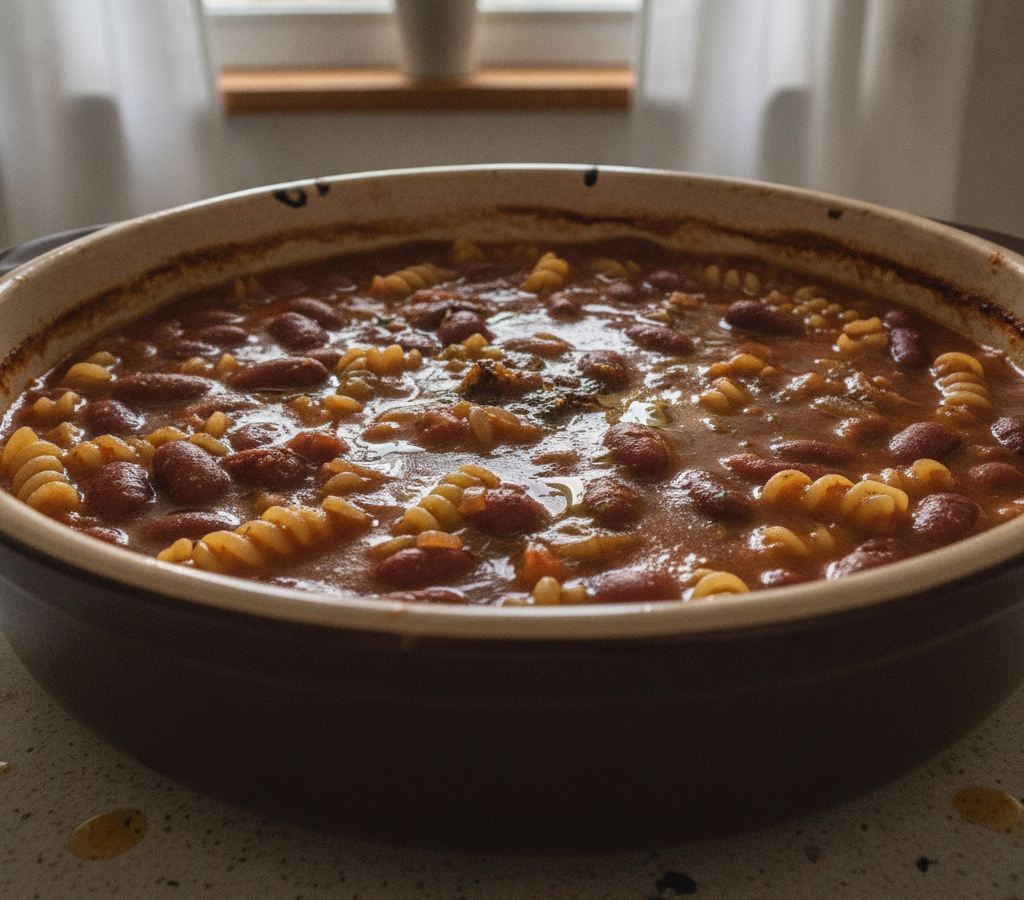 Computer-generated image of Soup of Za Beans