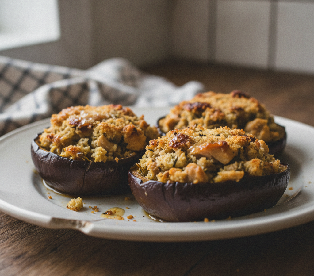 Computer-generated image of Stuffed  Eggplant